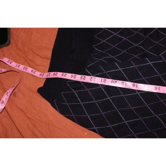 Brooks Brothers Mens Argyle Sleeveless Sweater Vest L 100% Merino Wool Blue - Picture 8 of 8